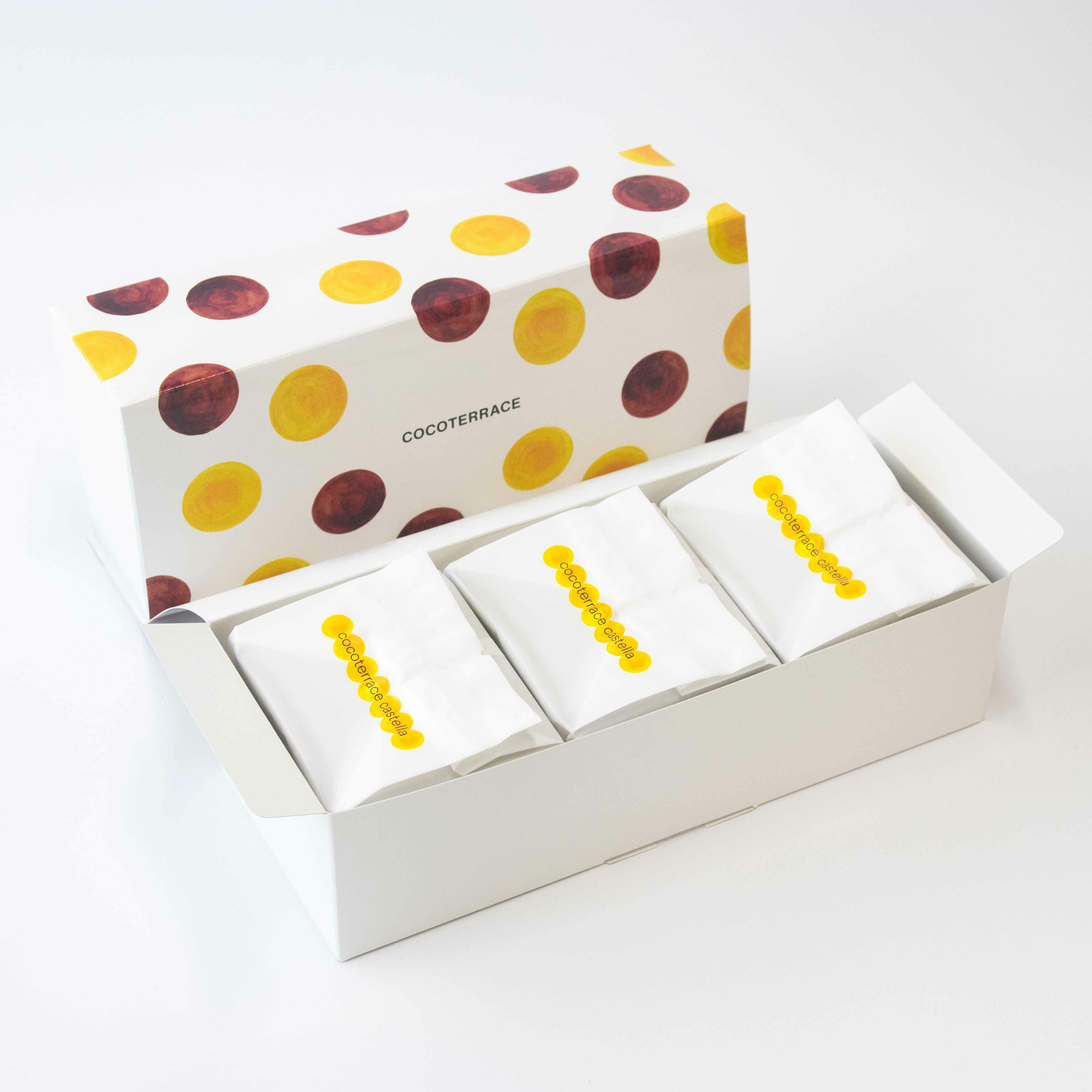 ましかくカステラ（4個）3つセット | ココテラスのオンラインショップ